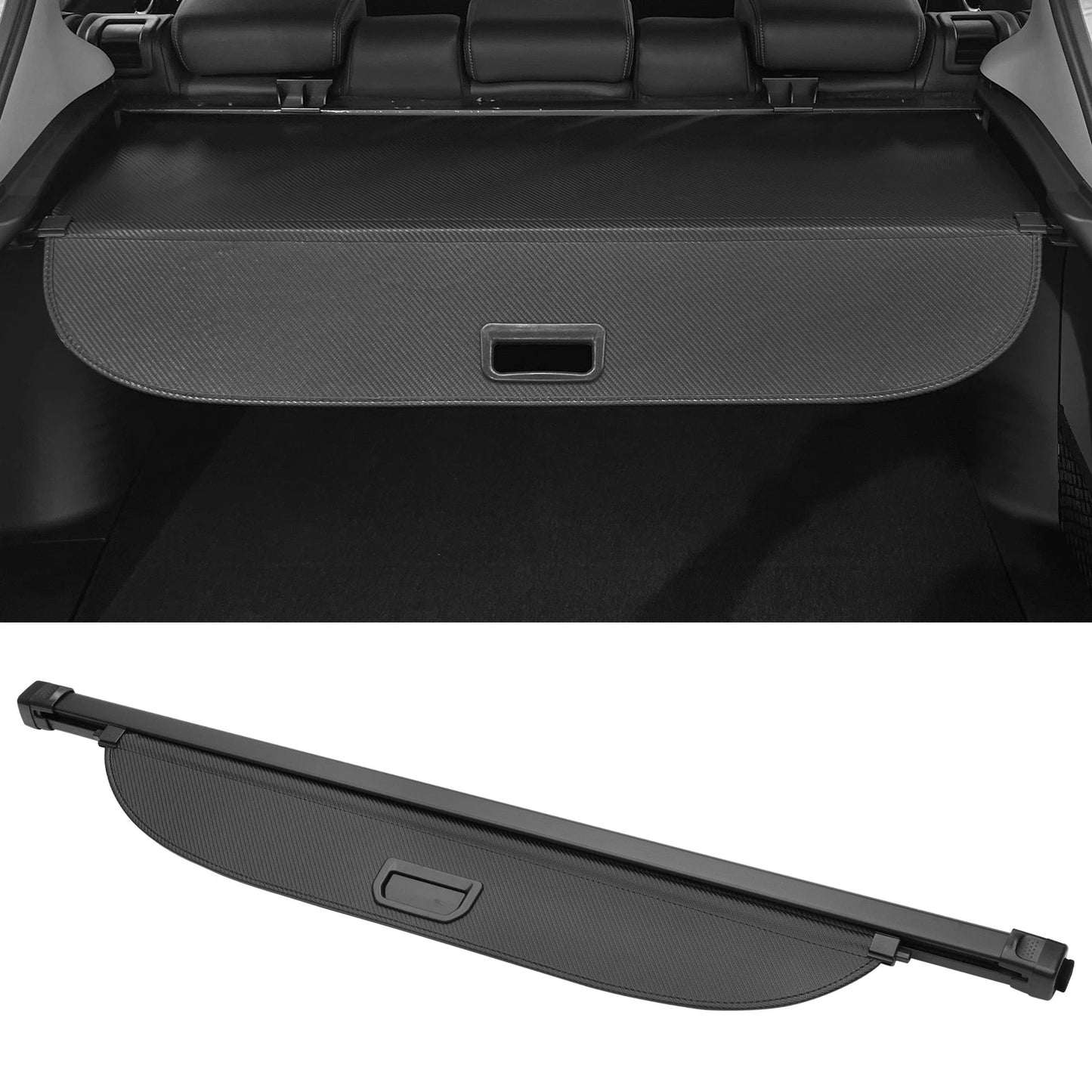 Retractable Cargo Cover for Mitsubishi Eclipse Cross (2018–2024) Black Carbon Fiber