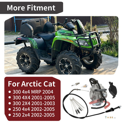 Carburetor with Throttle Cable for Arctic Cat 250 300 (2000–2006)