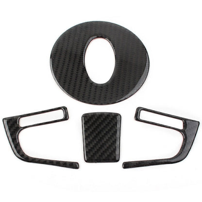 4X Carbon Fiber Look Steering Wheel Cover Kit for Subaru Forester (2013–2018)