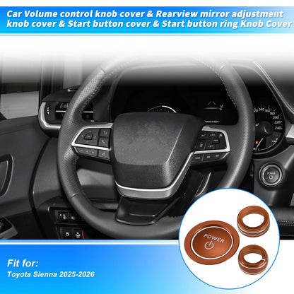 Volume Knob Cover Trim Ring   - Orange