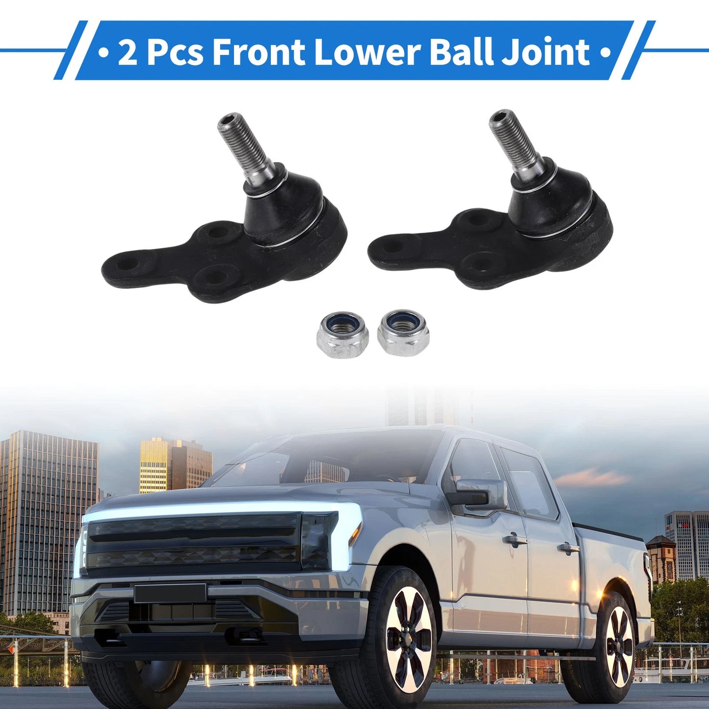 2 Pcs Front Lower Ball Joints for Ford Focus (2004–2011) No. 3M513K209AA