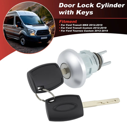 Front Door Lock Barrel Set w/Keys for Ford Transit MK8 (2014–2019) 1781417