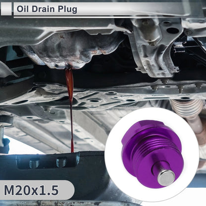 Set of 1 M20x1.5 Engine Oil Drain Plug with Gasket for Car Motorcycle Boat