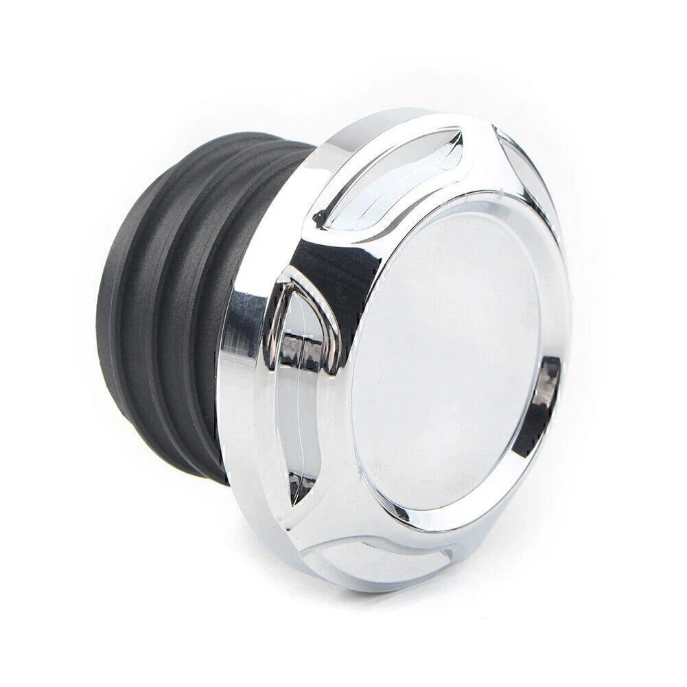 CNC Cut Chrome Gas Cap for Harley Dyna Softail