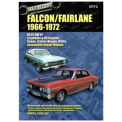Workshop Repair Manual for Ford Falcon Fairlane (1966–1972)