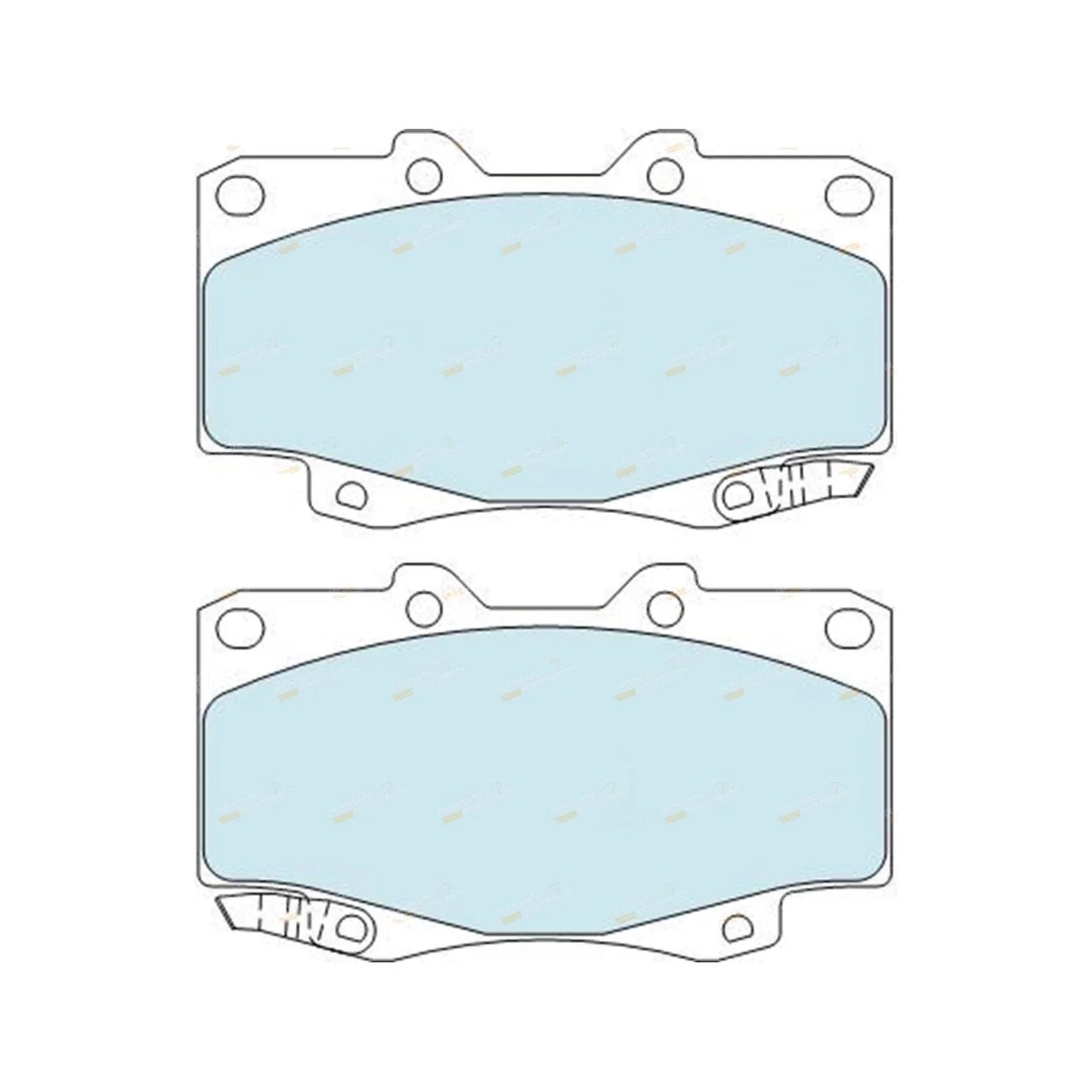 HD Front Disc Brake Pads for Hilux GGN25 KUN25 KUN26 TGN26 (2005–2016)