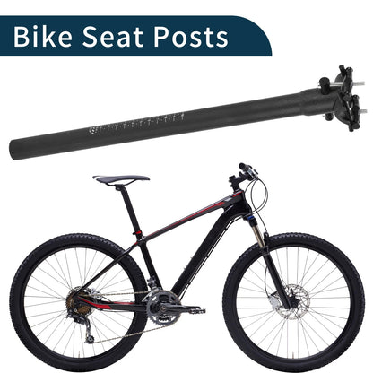 25.4mm Carbon Fiber Bike Seat Post for Ultra Light Saddle (400mm)