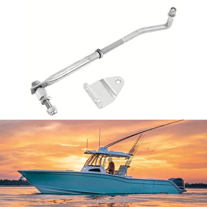 Outboard Steering Link Lever Kit 265315mm Stainless Steel for Marine Engine