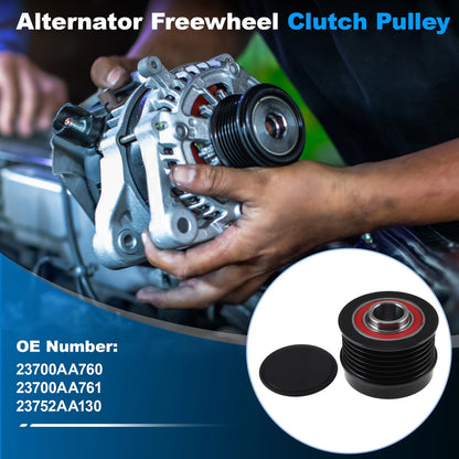 Set of 1 Alternator Freewheel Clutch Pulley for Subaru Forester (2009–2013)