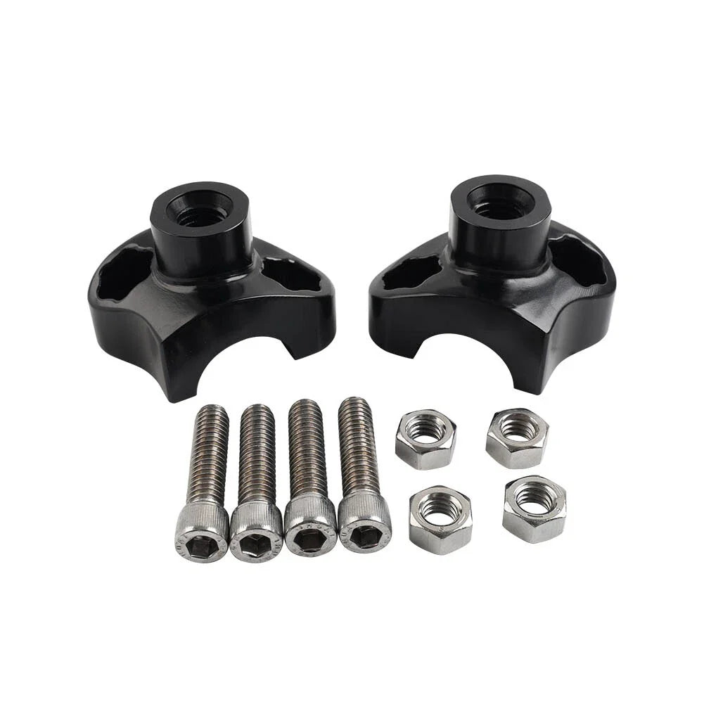 1" CNC Handlebar Risers for Harley Dyna Heritage Softail Sportster