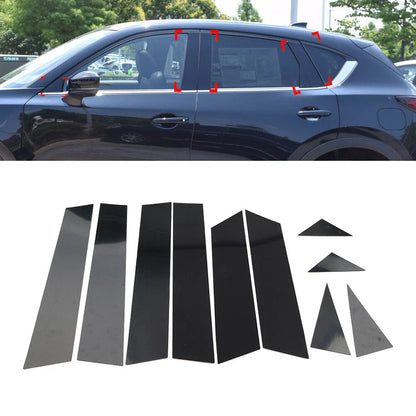 Pillar Post Set Door Window Trim Covers for Mazda CX-5 (2017-2024)