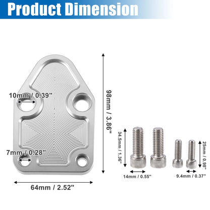 Set of 1 Fuel Pump Plate Mounting Plate with Gasket for Chevrolet Camaro