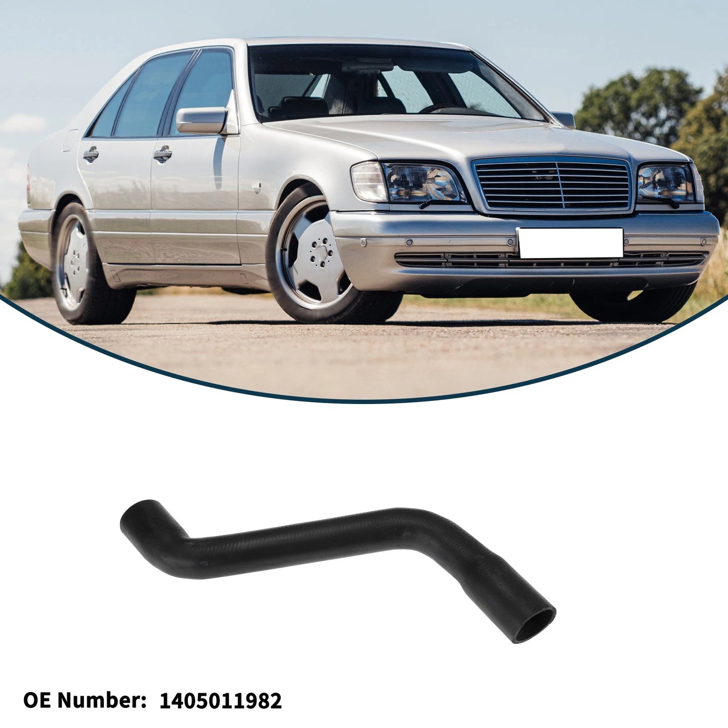 Radiator Hose for Mercedes-Benz S-Klasse W140 S280 (1993–1998) No. 1405011982