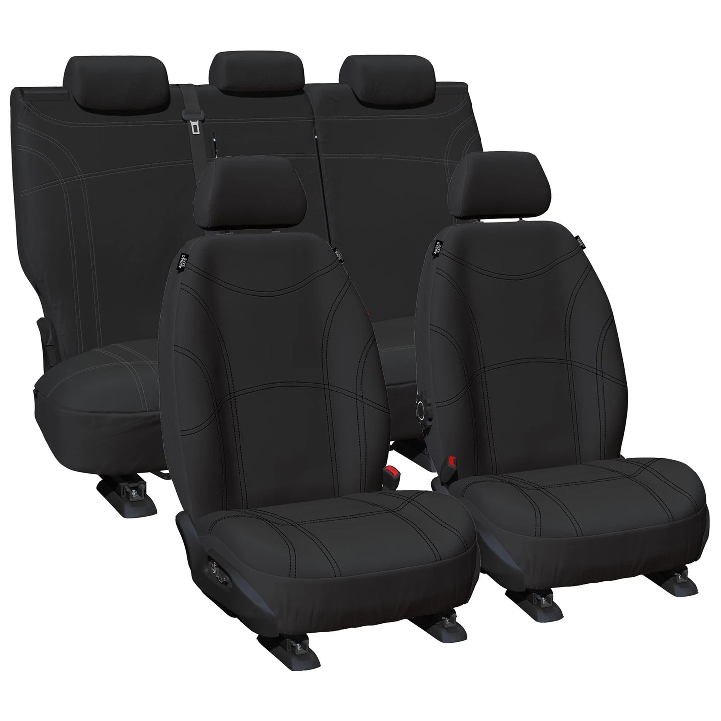 Set of 2 Black Neoprene Seat Covers for Ford Ranger (2007–2011)