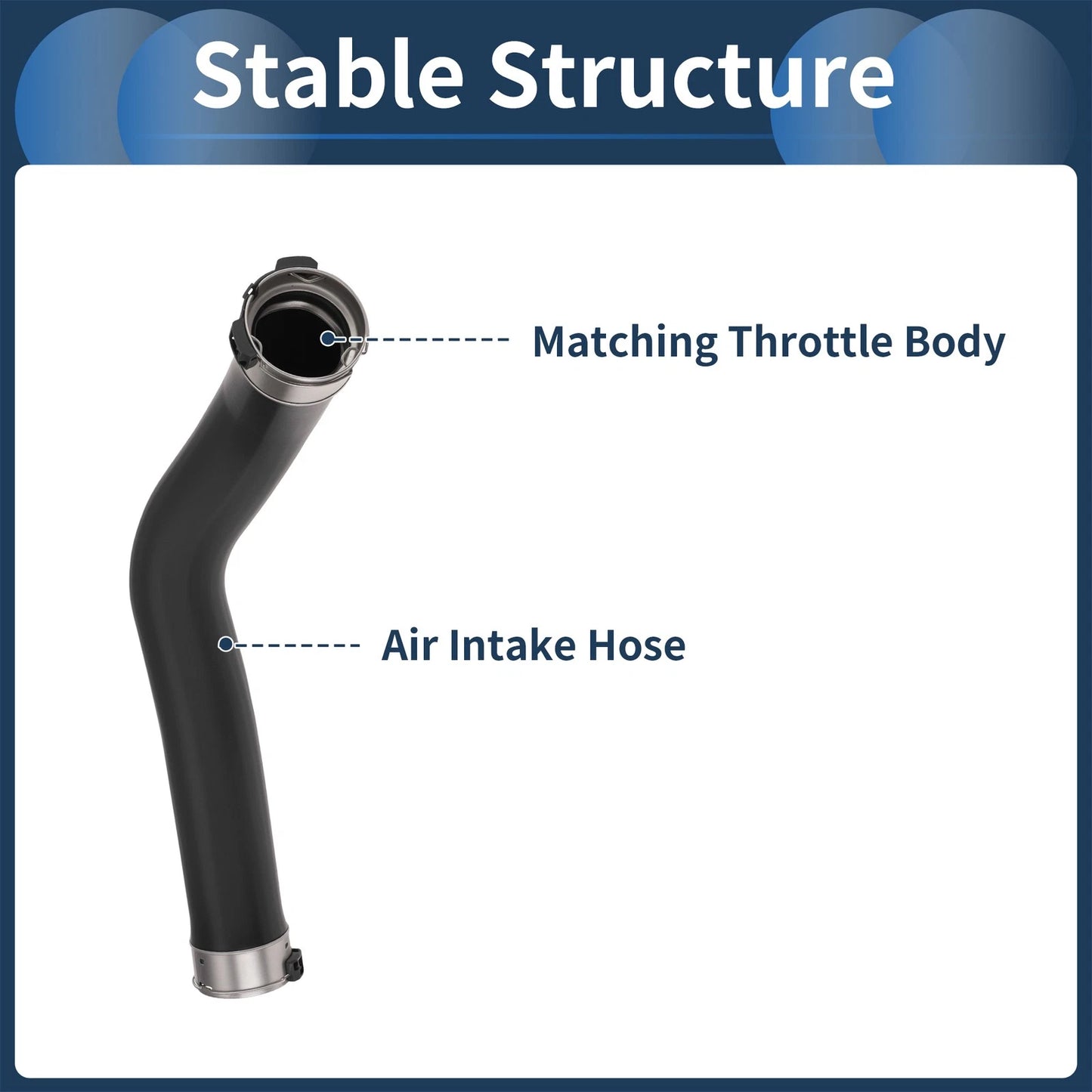 Set of 1 Engine Air Intake Hose for Mercedes-Benz Metris (2016–2021) No. 4475280482