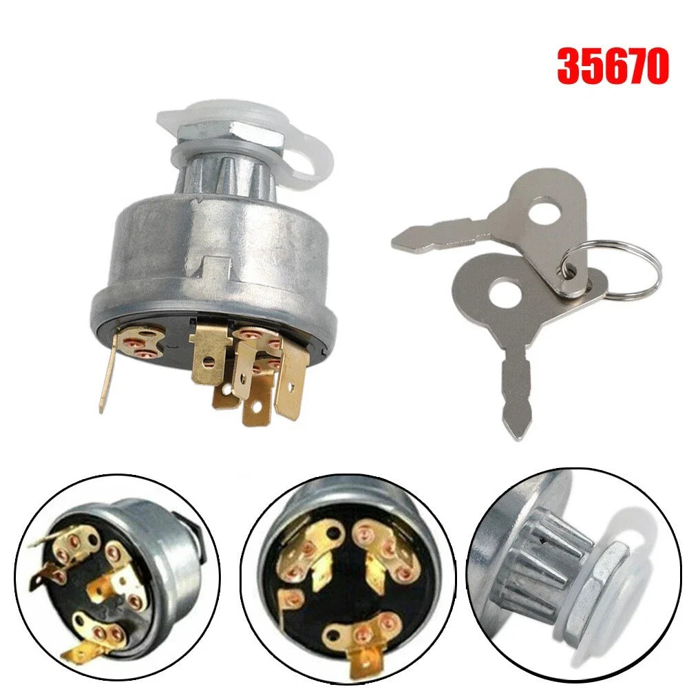 Switch 12V/24V Tractor Ignition Switch for All Tractors