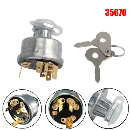 Switch 12V/24V Tractor Ignition Switch for All Tractors