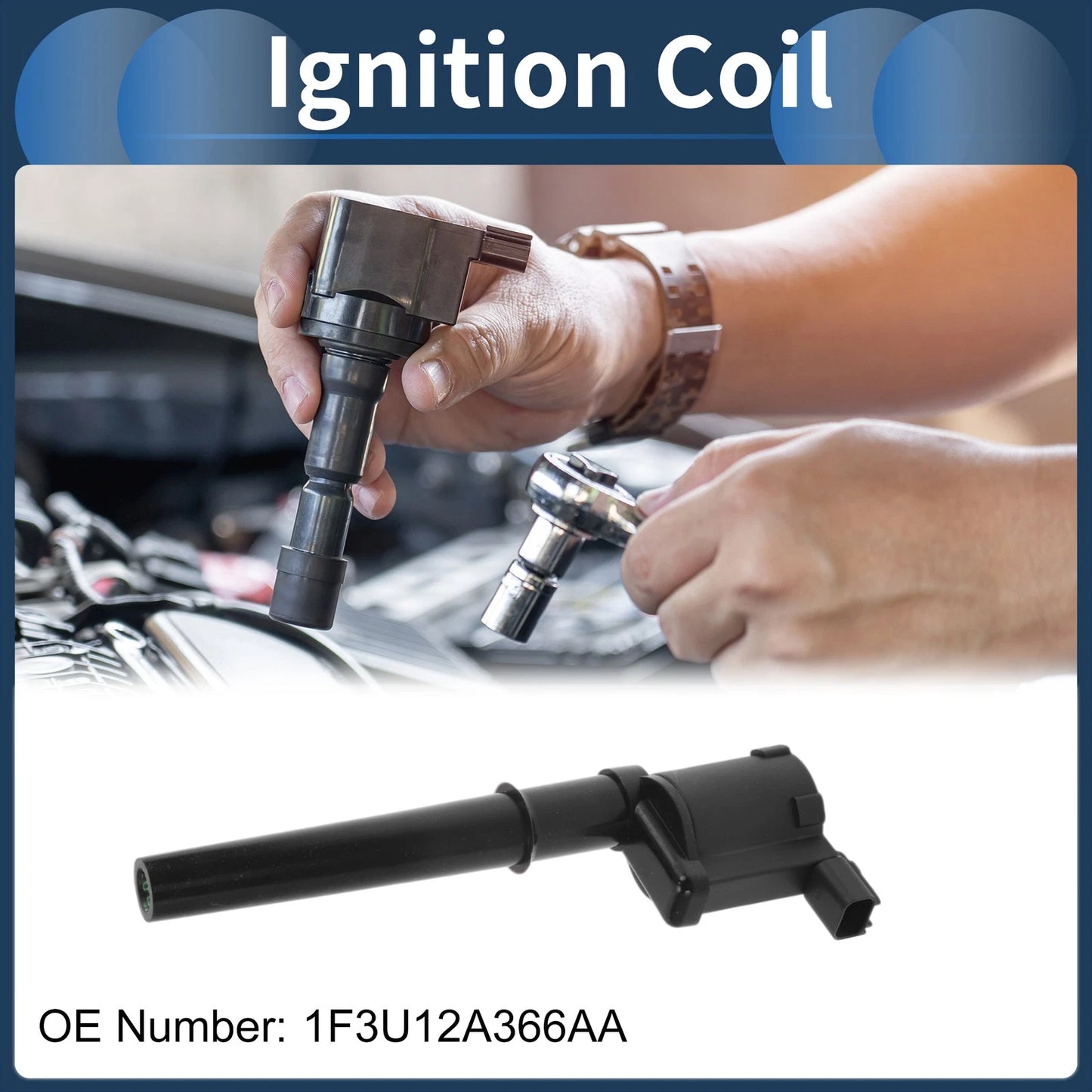 Ignition Coil Pack No.1F3U12A366AA for Hyundai Rord (Pre-1999)