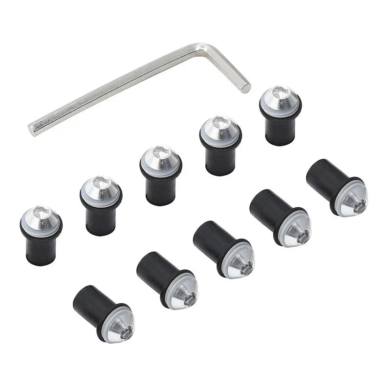 10pcs Windscreen Windshield Bolts Nuts Screws for Honda Suzuki Kawasaki Yamaha