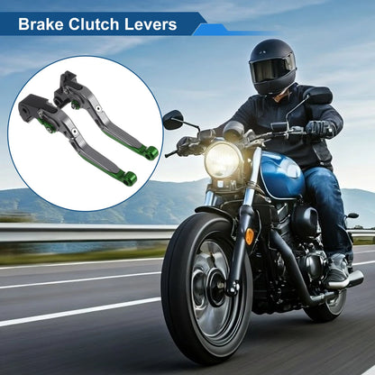 Adjustable Brake Clutch Levers for Kawasaki Z1000SX (2011–2023) Titanium Green