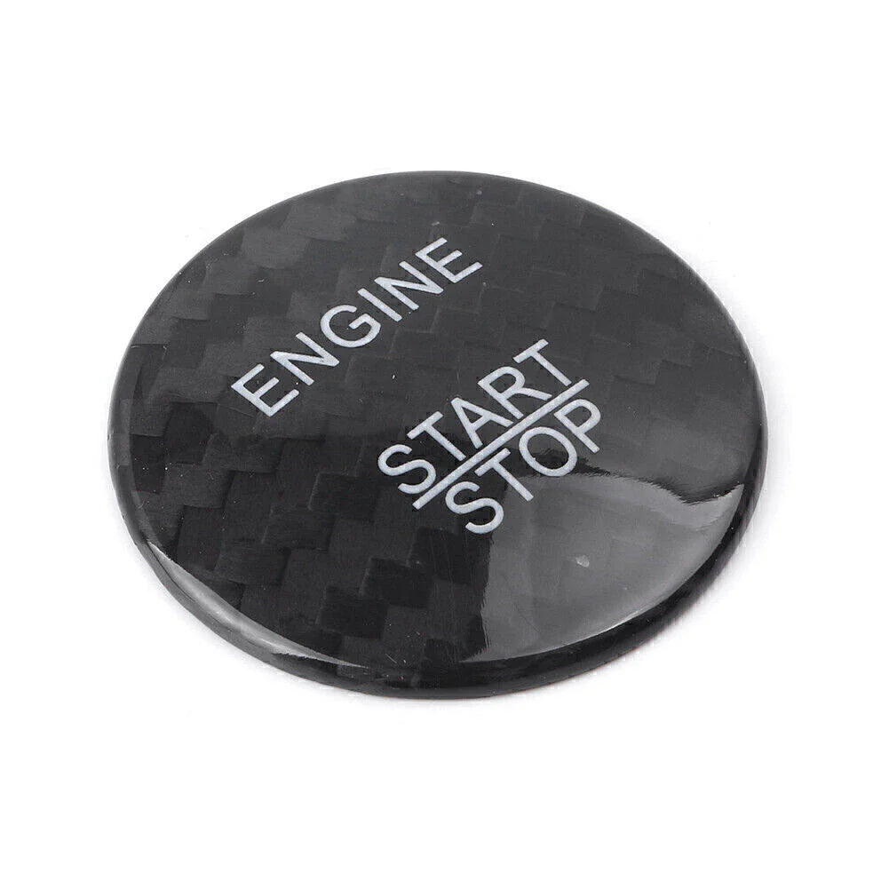 Carbon Fiber Engine Start Stop Button Sticker Cover for Mercedes E-Class