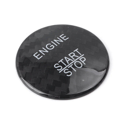 Carbon Fiber Engine Start Stop Button Sticker Cover for Mercedes E-Class