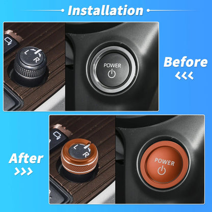 Volume Knob Cover Trim Ring   - Orange