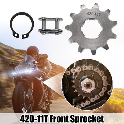 Set of 1 Front Engine Sprocket 420 11T 20mm for Dirt Bike Mini Bike