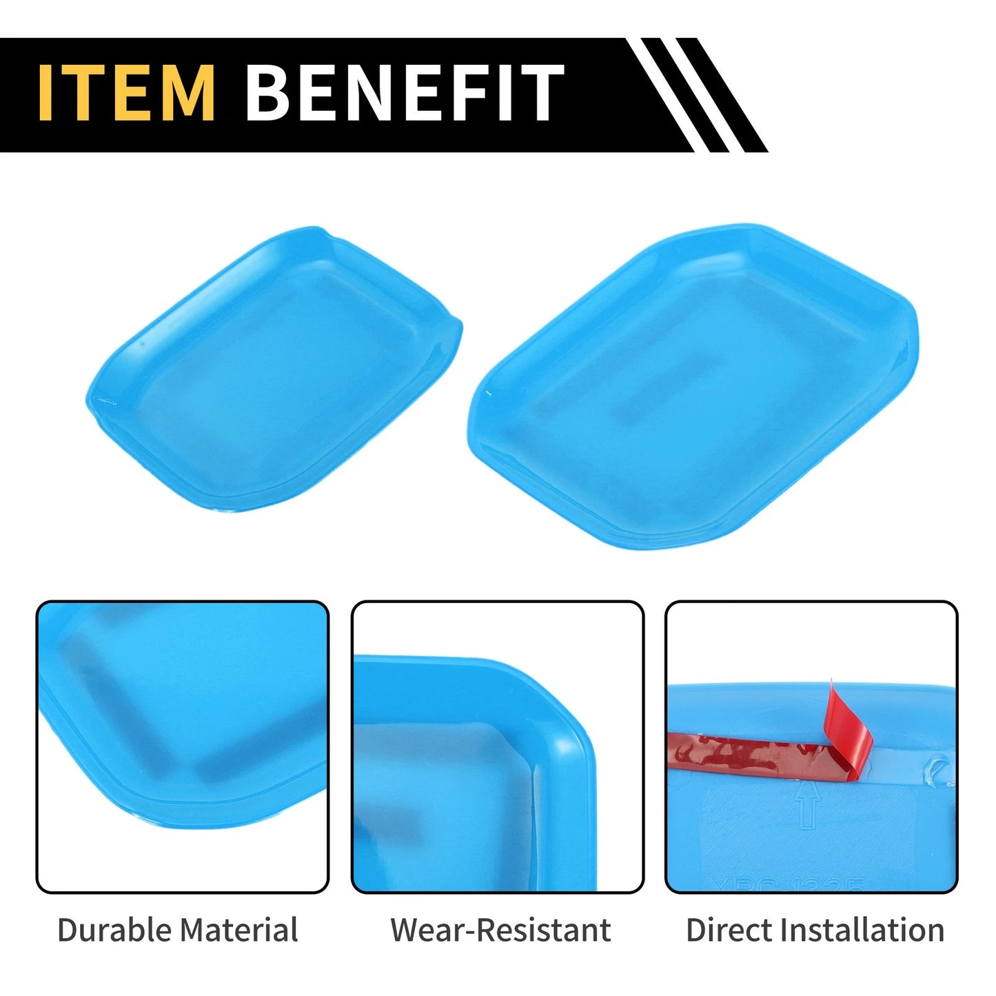 Set of 4 Exterior Door Handle Bowl Cover Trims for Jeep Gladiator JT (2020–2024) Light Blue