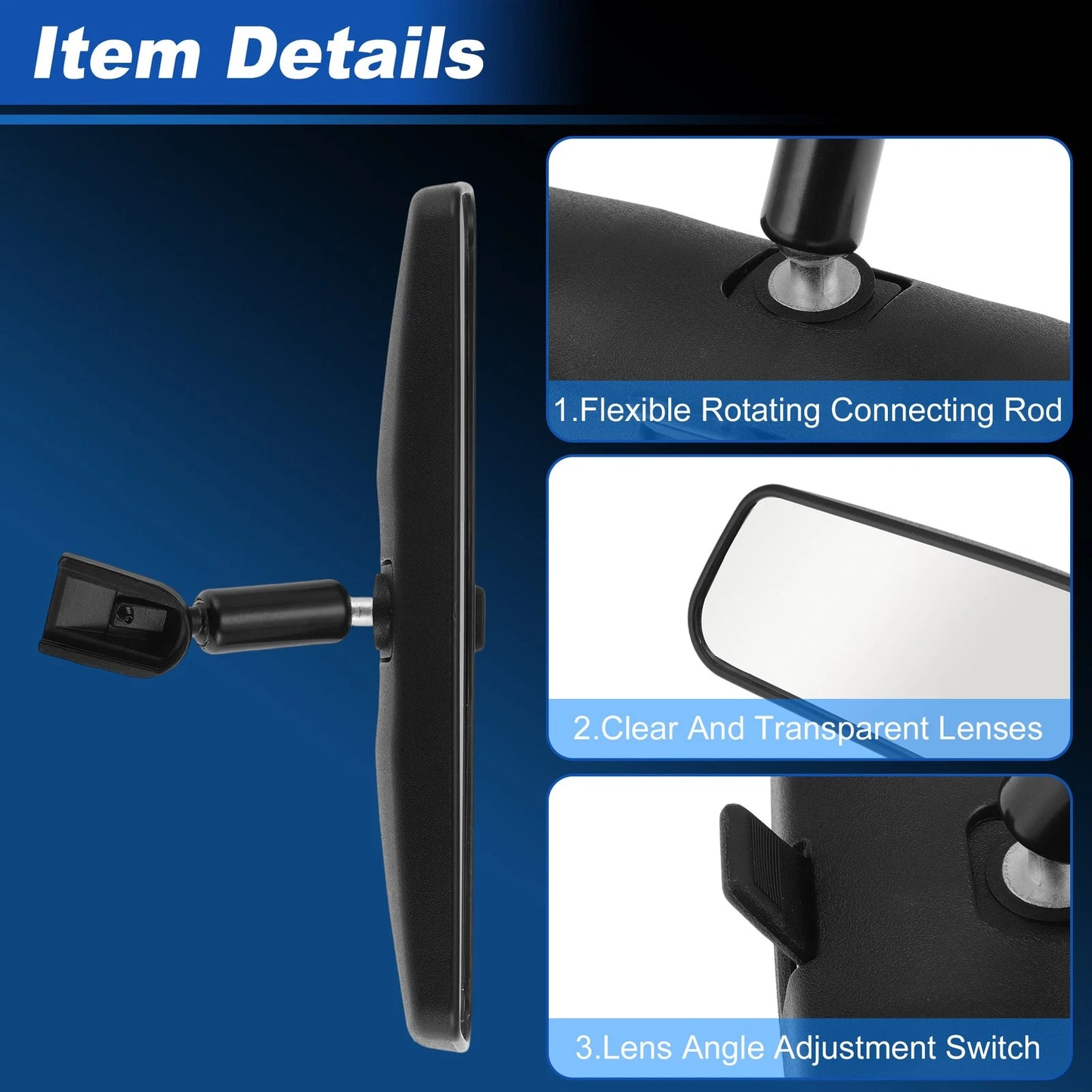 Interior Rearview Mirror for Jeep Wrangler (2001–2017) 55156172AA