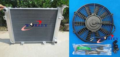 Aluminum Radiator + Fan for Jeep Grand Cherokee 5.2L V8 (1993-1997)