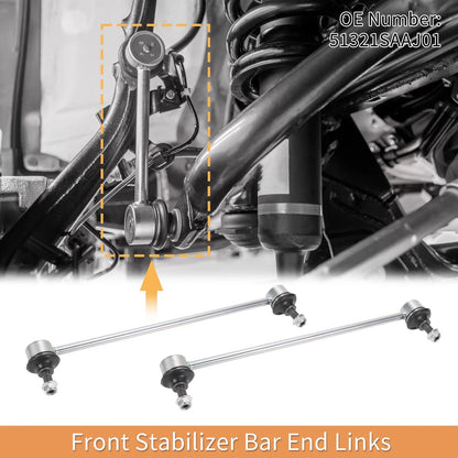 2 x Front Stabilizer Sway Bar Links for Honda Jazz (2002-2015)