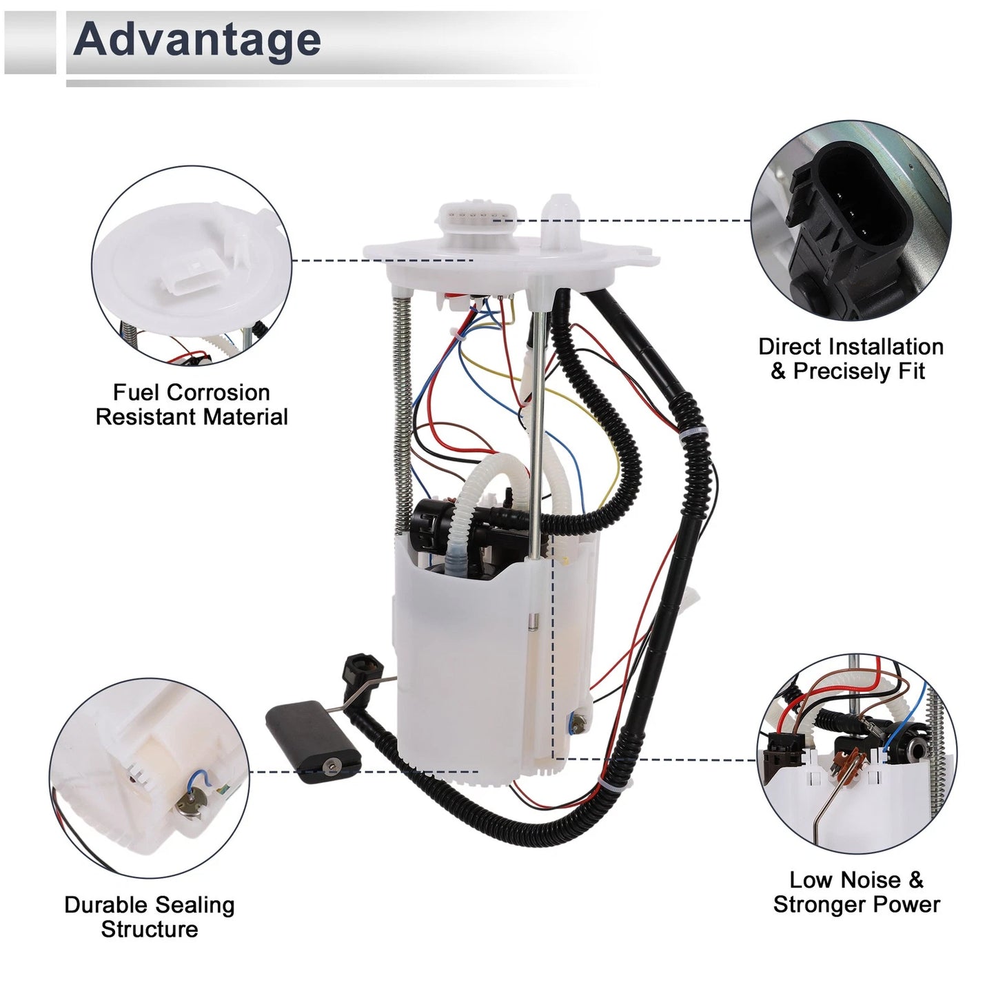 Fuel Pump Assembly for Nissan Rogue (2014–2020) 2.5L Gas No. 17040-4BA0C/170404BA0B