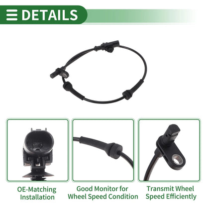 ABS Wheel Speed Sensor No. 47900ED000 for Nissan Cube (2009–2014) Rear Right