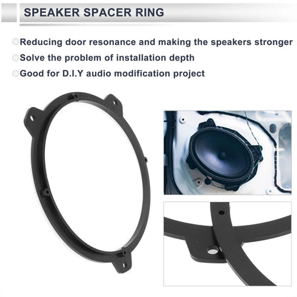 2X Speaker Spacer Ring for BMW 3 E46 (1998–2006) 6.5" Tweeter