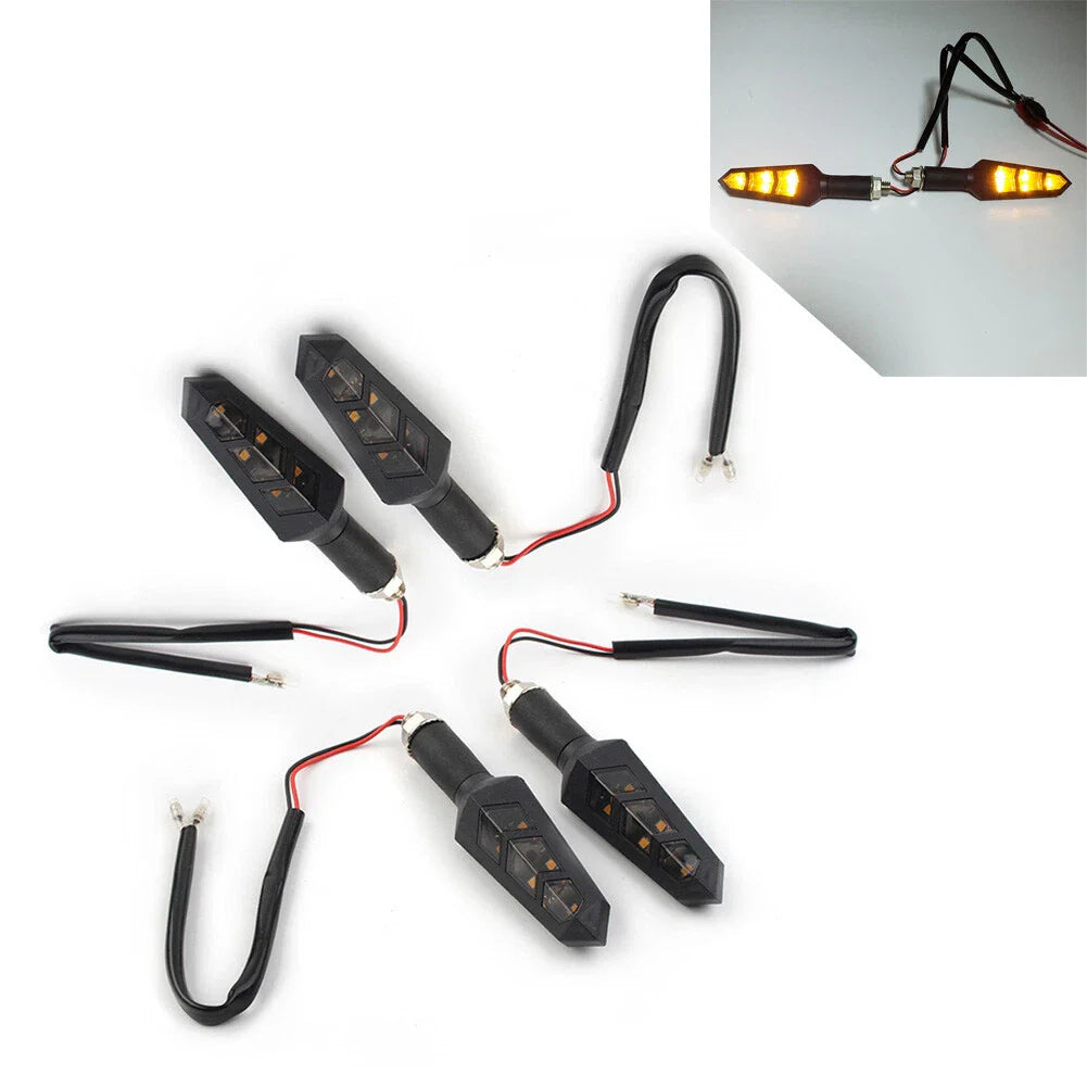4 x Motorcycle LED Turn Signal Lights for Universal Scooter