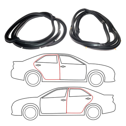 Rear Door Weatherstrip for Toyota Starlet (1984–1989)