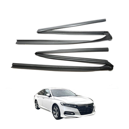 Set of 2 Rear Door Window Glass Run Channel Seals for Honda Accord (2008–2011)