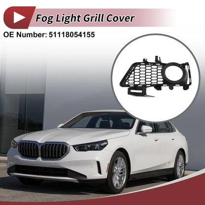 1 Pc Front Left Fog Light Grill for BMW 3 Series Black