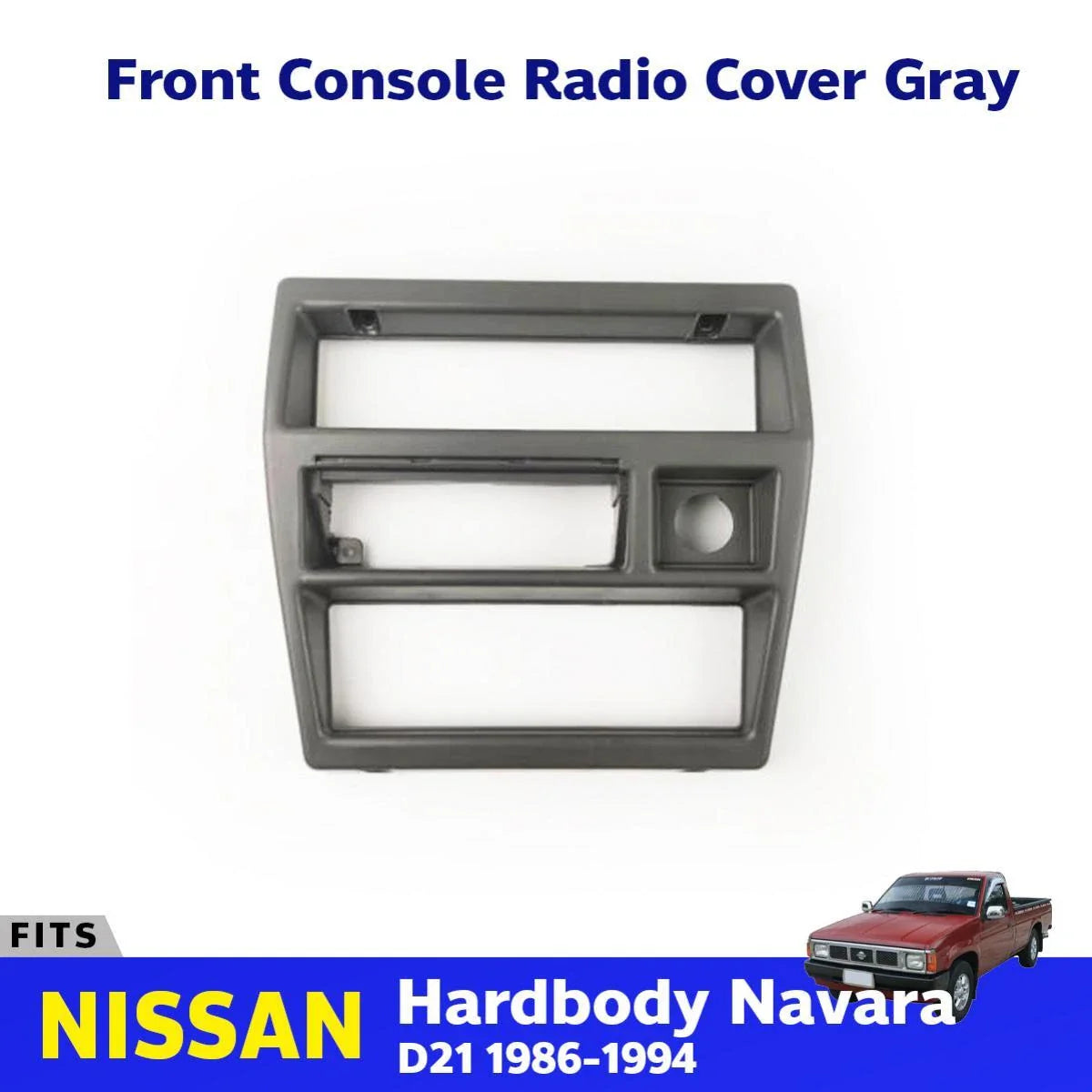 Radio Climate Control Dash Trim Gray Fits Nissan Navara D21 Pickup 1986-94 D05