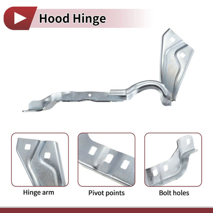Hood Hinge for Ford Escape (2015–2018) Left Side, Part Number: 1 pcs