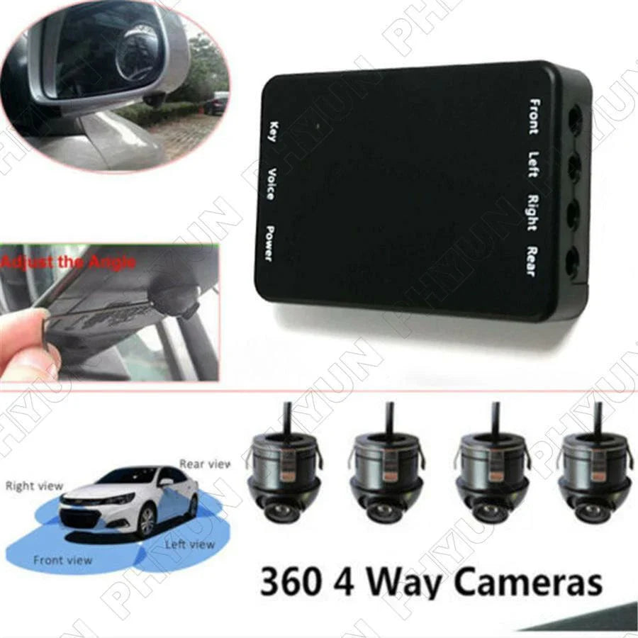 4 Way 360�� Bird View Panoramic Parking Camera System for Car DVR