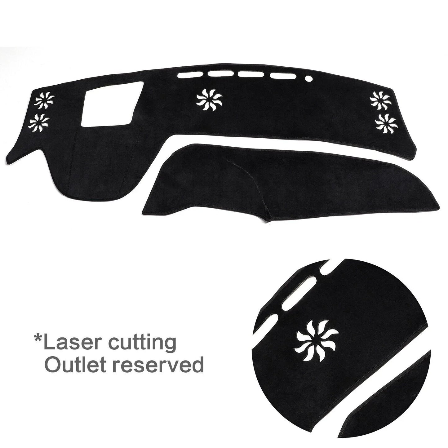 Dash Mat Dashmat for Lexus RX Black Dashboard Cover Pad Car Carpet (2023–2024)