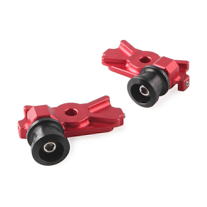 Red CNC Swingarm Spool Adapters for Kawasaki Ninja 250 300 (2013-2023)