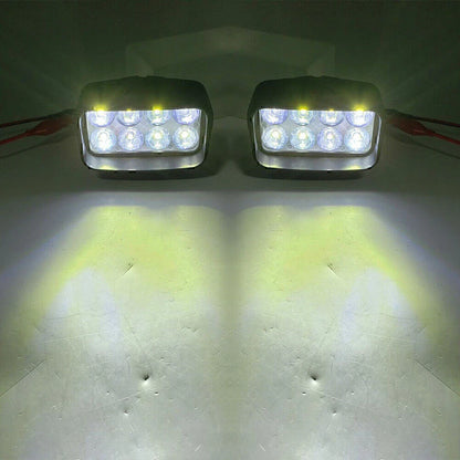 Motorcycle Front Headlight Fog Lights 8-LED for UTV ATV