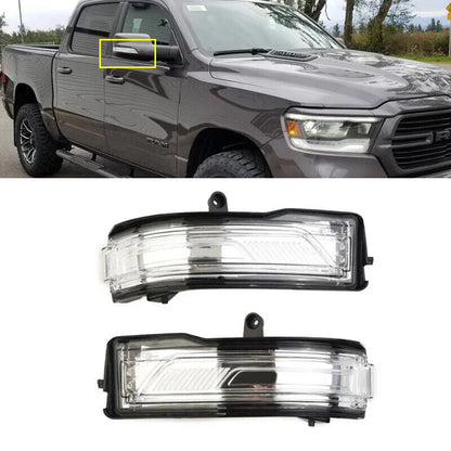 2 x Wing Mirror Light Turn Signals for Dodge RAM 1500 DT (2019–2022)