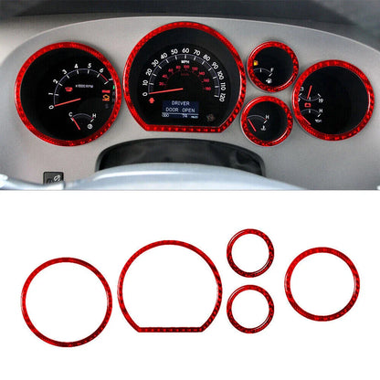 Carbon Fiber Speedometer Accent Cover Trim for Toyota Tundra (2007-2013)