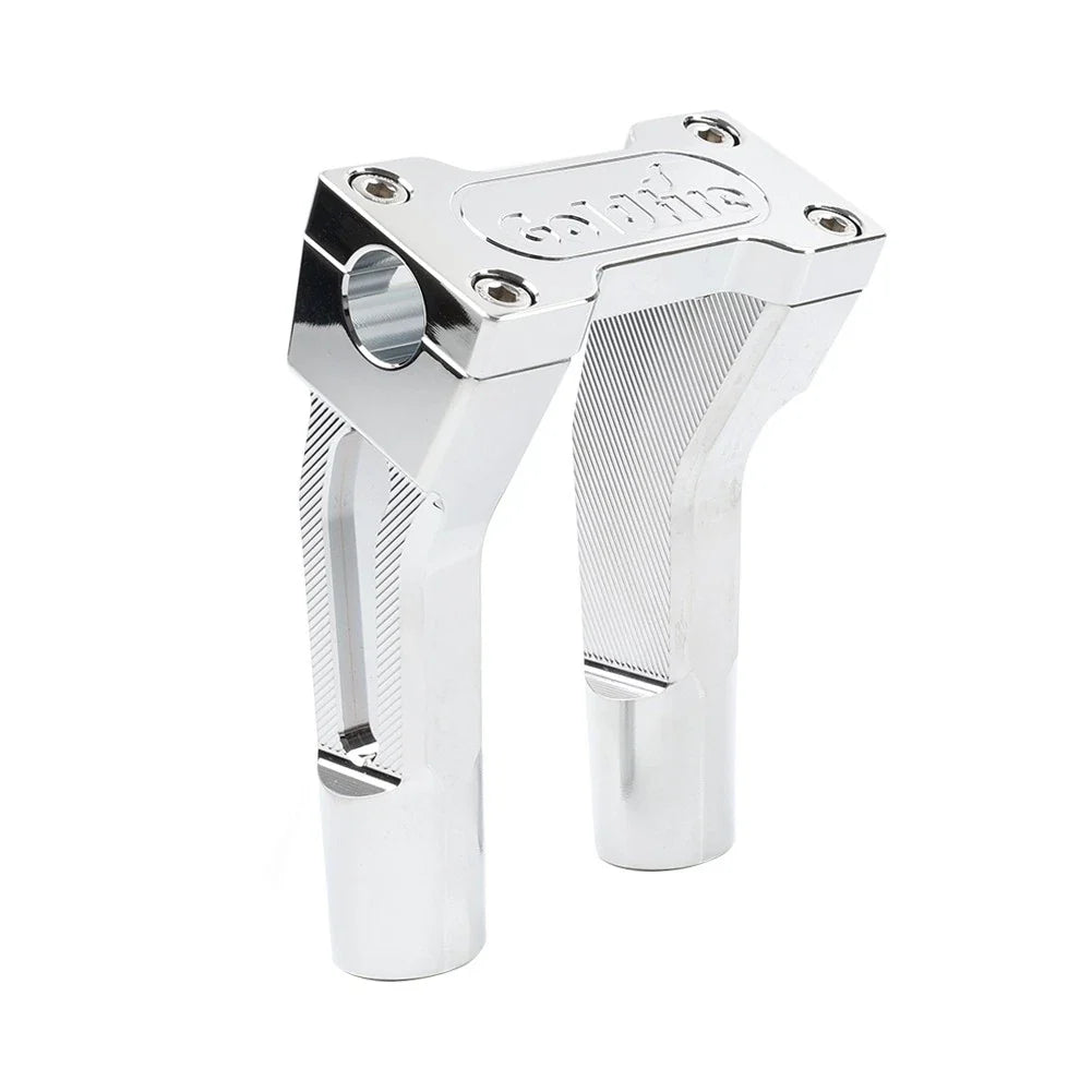 Chrome 6'' Pullback Handlebar Risers Clamp for Harley 1'' Handlebar