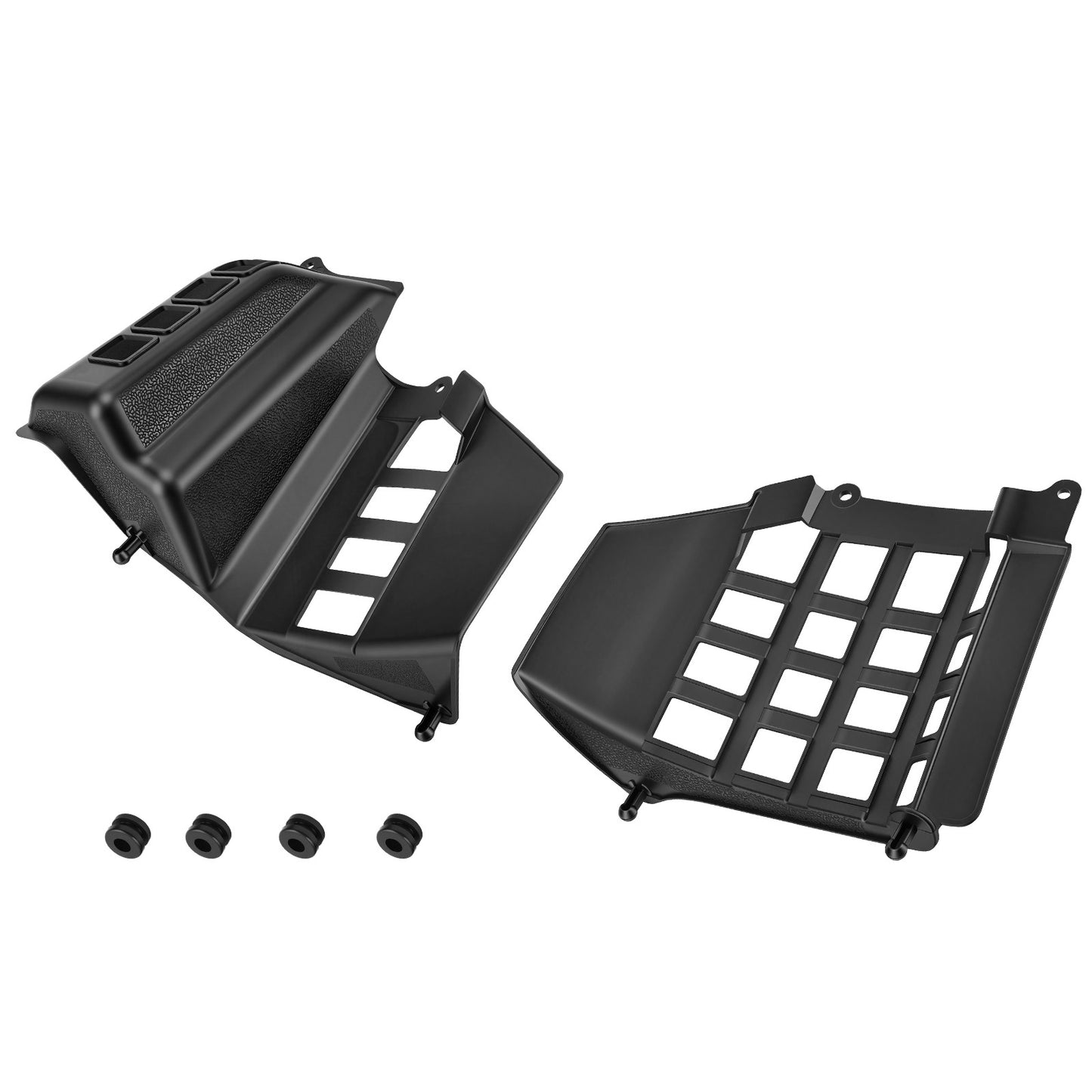 Black Heel Guards for Yamaha Banshee 350 (1987–2006)