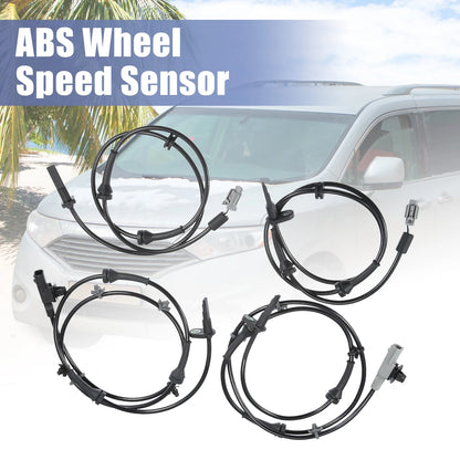 Set of 4 ABS Wheel Speed Sensors No. 47900ZX70A for Nissan